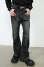 Men's Frayed Hem Bootcut Jeans