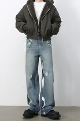 Men's Paint Wide Leg Jeans