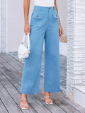 High Waist Wide Leg Pants