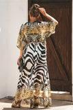 Open Front Leopard Cover-Up