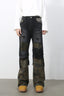 Men's Frayed Hem Camouflage Jeans