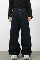 Men's Wide Leg Jeans with Pockets