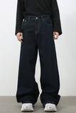Men's Wide Leg Jeans with Pockets