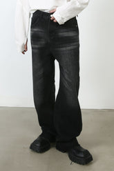 Men's Frayed Hem Jeans