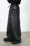 Men's Wide Leg Jeans with Pockets