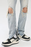 Men's Distressed Slit Jeans