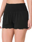 Zenana Elastic Waist Smocked Shorts