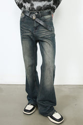 Men's Pocketed Bootcut Jeans