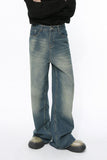 Men's Wide Leg Jeans with Pockets