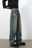 Men's Washed Jeans with Pockets