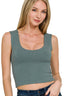Zenana Double Layered Cropped Tank Top
