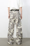 Men's Camouflage Wide Leg Cargo Jeans
