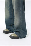 Men's Wide Leg Jeans with Pockets