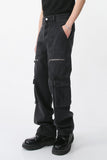 Men's Loose Fit Jeans with Cargo Pockets