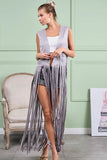 BiBi Star Stud With Long Fringe Detail Suede Vest
