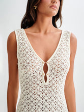Openwork Sleeveless Maxi Dress