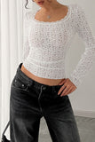 Lace Detail Long Sleeve T-Shirt