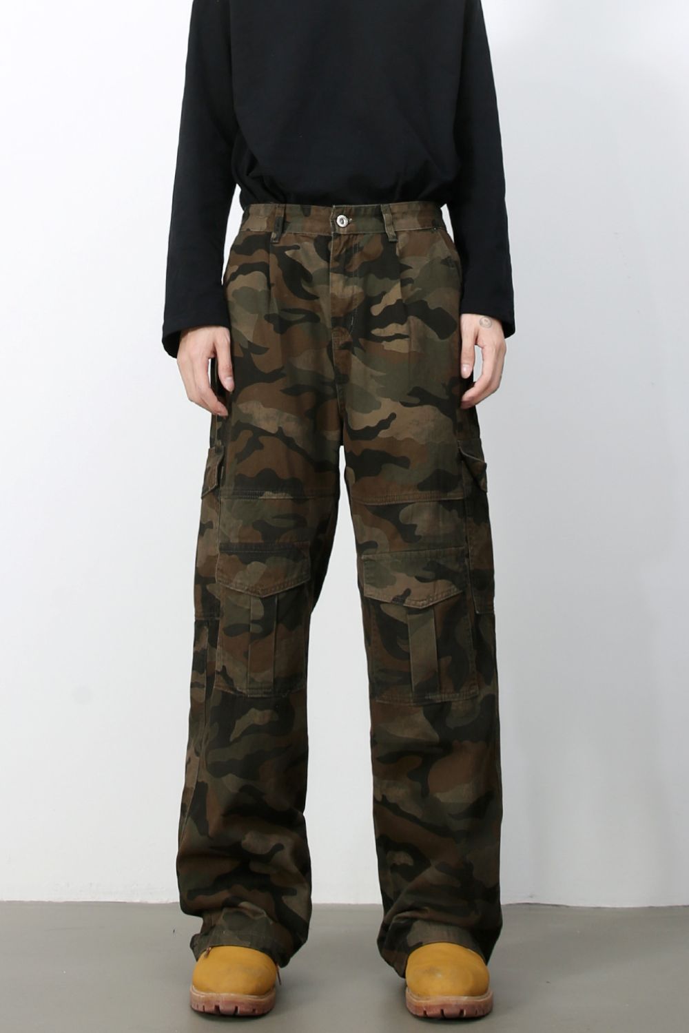 Men's Camouflage Loose Fit Jeans Hauptbild
