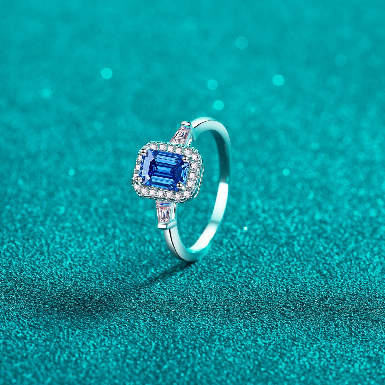 1 Carat Moissanite 925 Sterling Silver Ring - felvior