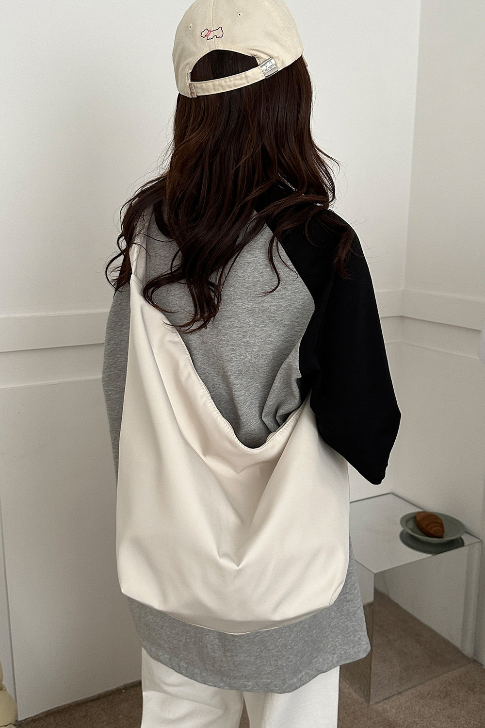 Oversize Nylon Crossbody Bag - felvior