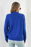 Flower Graphic Drop Shoulder Sweater - felvior