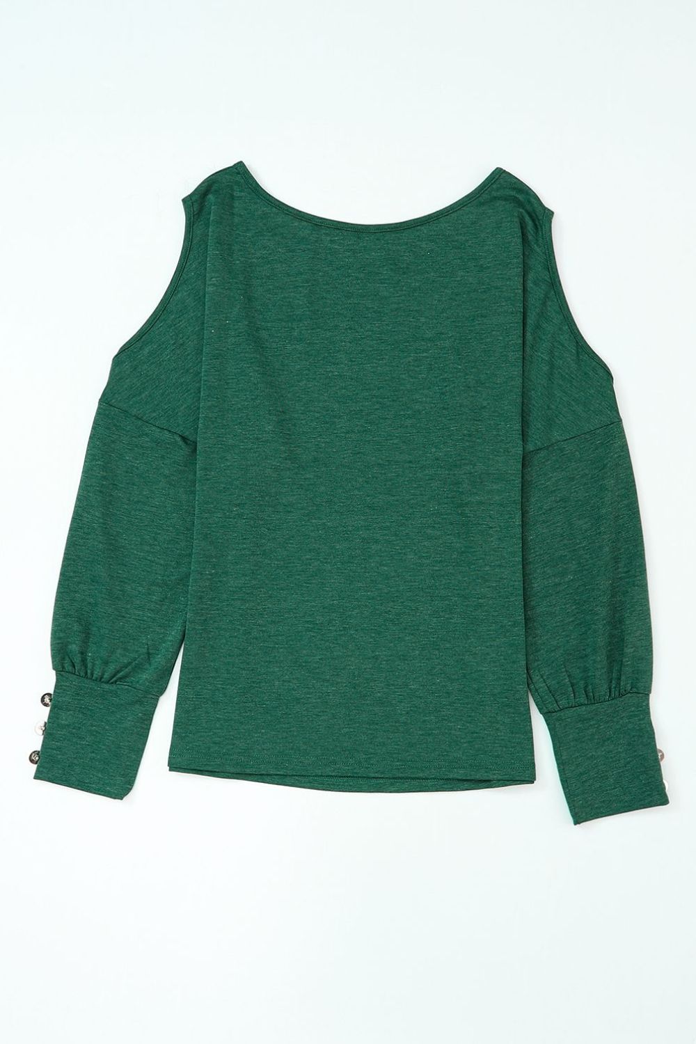 Cutout Round Neck Long Sleeve Top - felvior