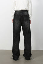 Men's Loose Fit Jeans with Pockets