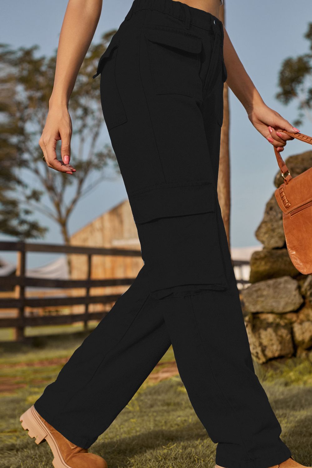 Loose Fit Long Jeans with Pockets - felvior