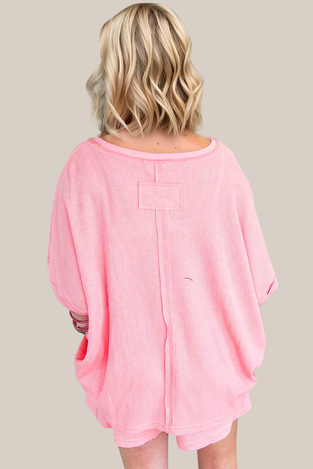 Oh Full Size Round Neck Half Sleeve Top and Shorts Set - felvior