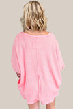 Oh Full Size Round Neck Half Sleeve Top and Shorts Set - felvior
