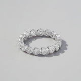 925 Sterling Silver Zircon Heart Ring - felvior