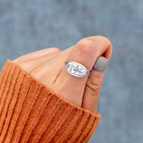 Flower Epoxy Gum Oil Inlaid Zircon Ring - felvior