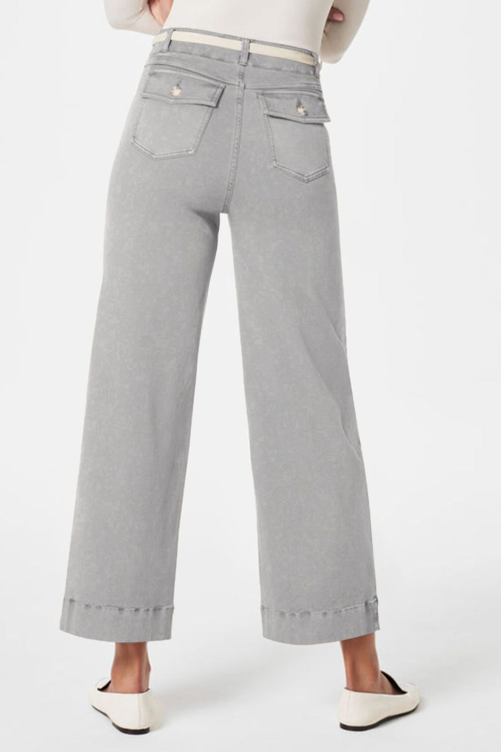 High Waist Jeans with Pockets - felvior