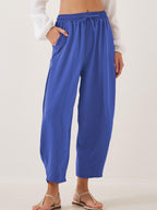 Full Size Drawtising Cropped Jogger Pants Plus Size