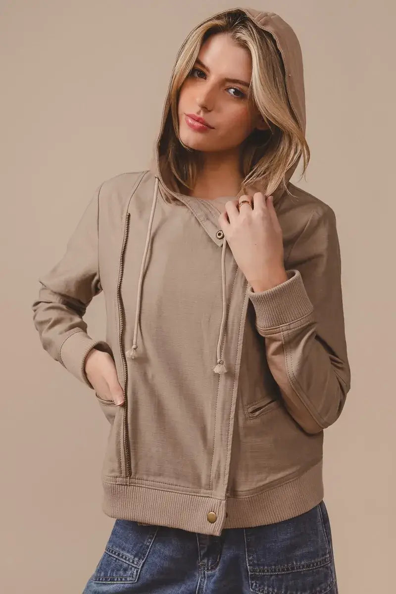 BiBi Textured Woven Rider Jacket