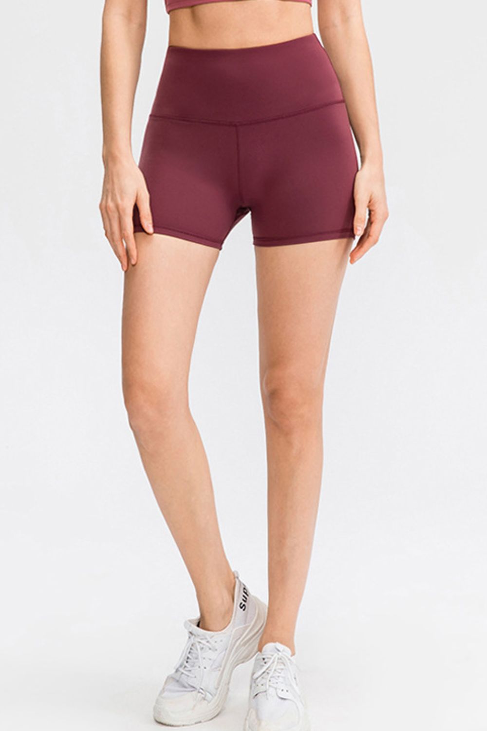 Wide Waistband Sports Shorts - felvior