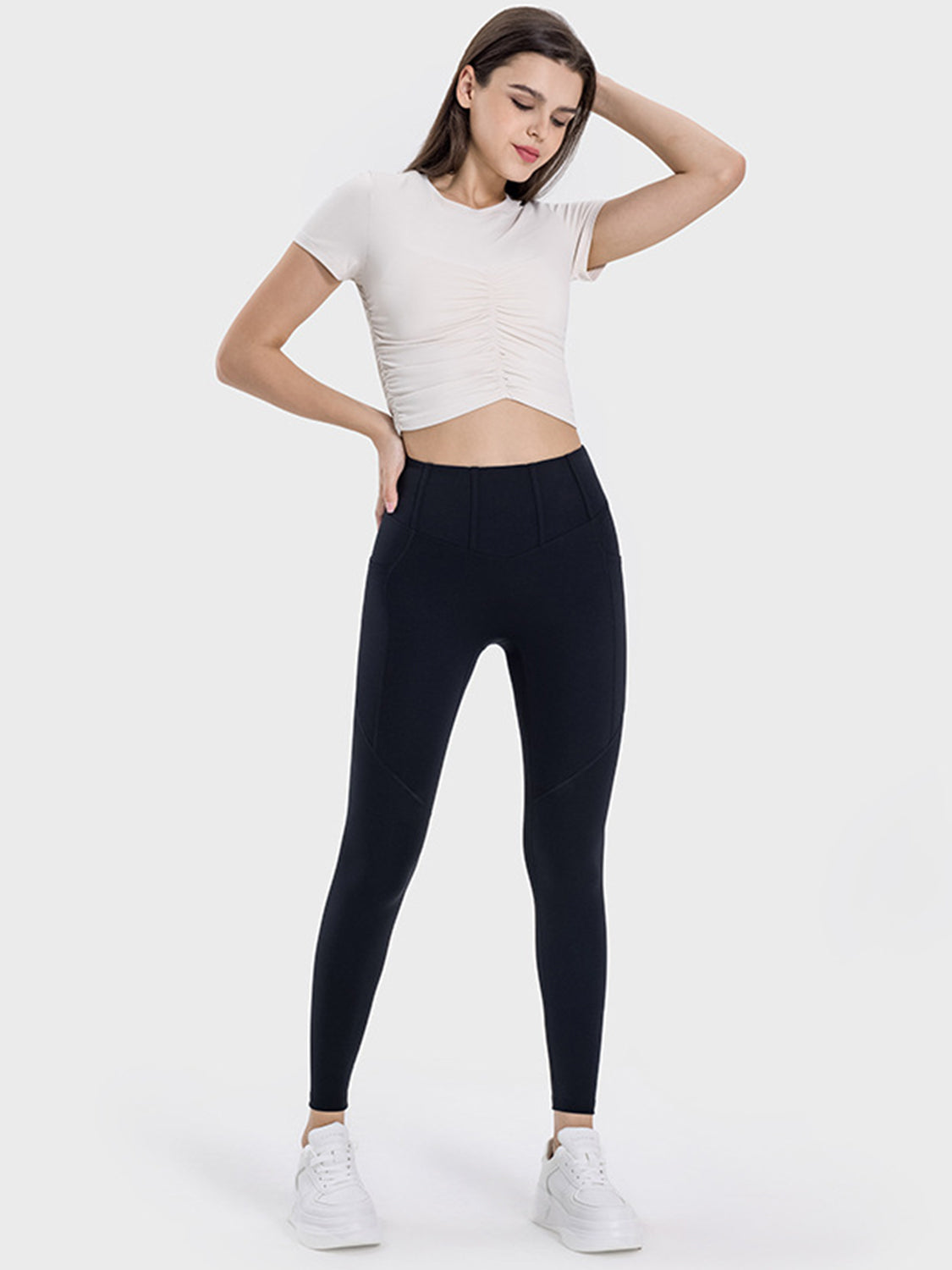 Millennia Pocketed High Waist Active Leggings - felvior