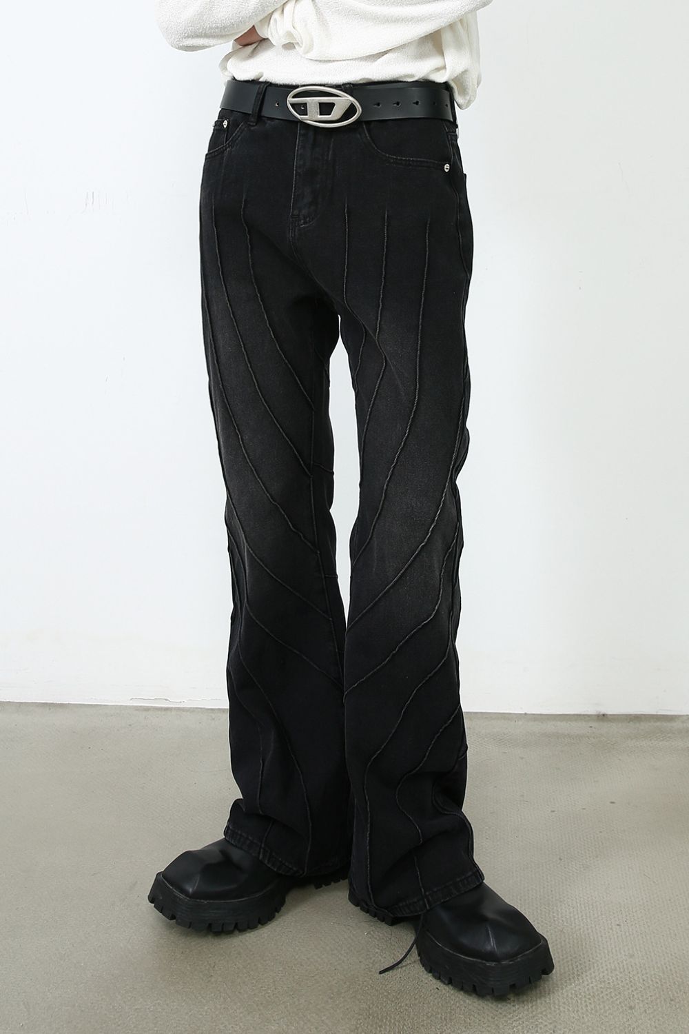 Men's Exposed Seam Jeans with Pockets Hauptbild
