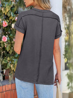 Round Neck Short Sleeve T-Shirt