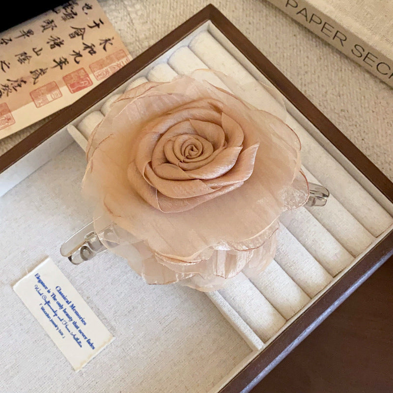 Flower Acrylic Hair Claw Clip - felvior