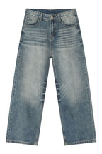 Men's Wide Leg Jeans with Pockets