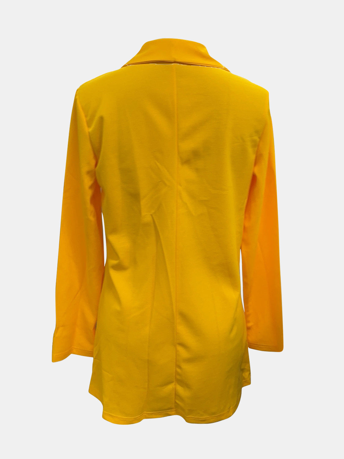 Collared Neck Long Sleeve Blazer - felvior