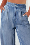 High Waist Wide Leg Jeans - felvior