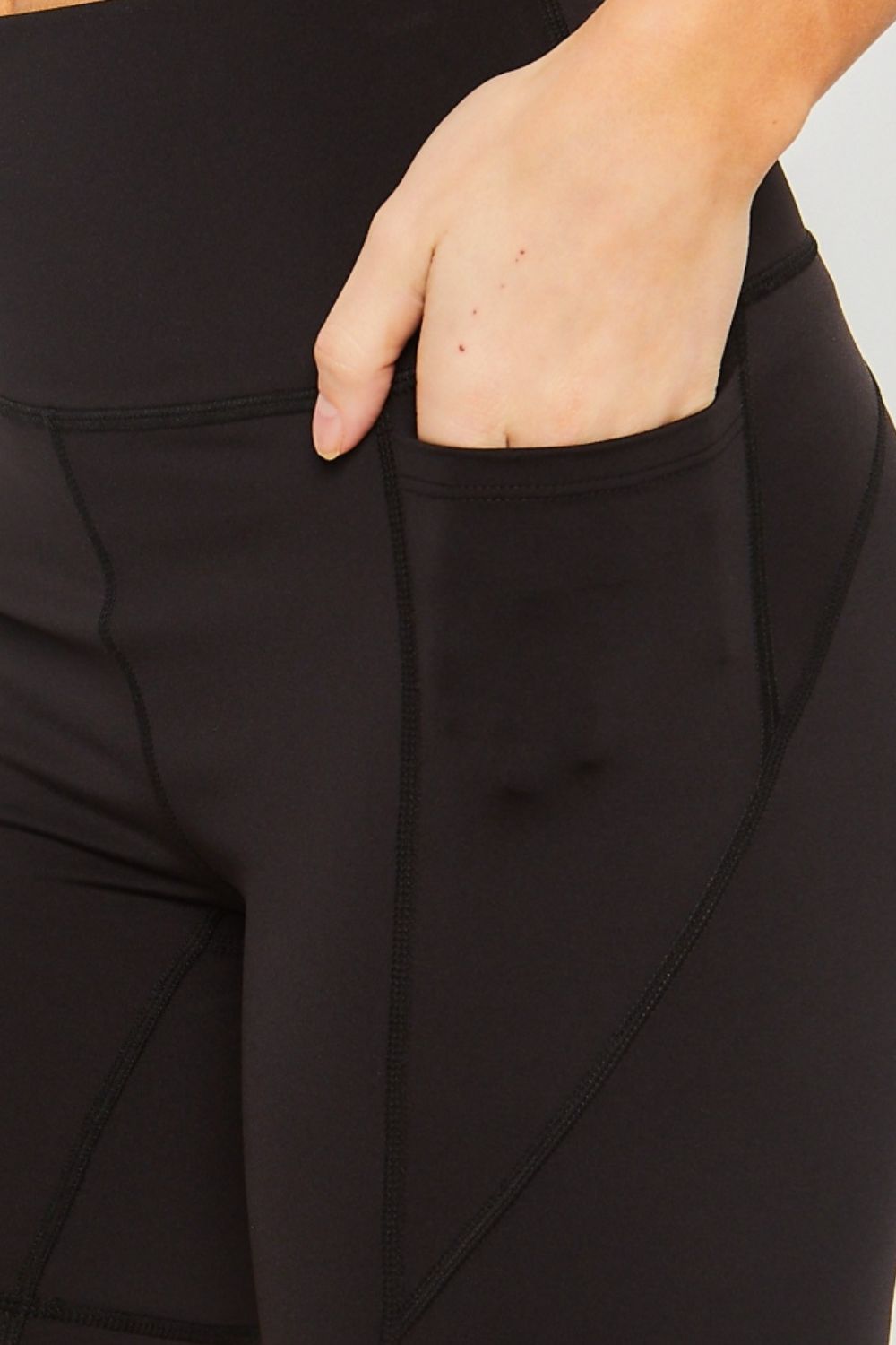 Love Tree High Waist Seam Detail Active Shorts - felvior