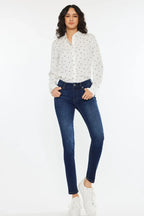 Kancan Mid Rise Super Skinny Jeans
