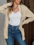 Open Front Long Sleeve Sweater Cardigan - felvior