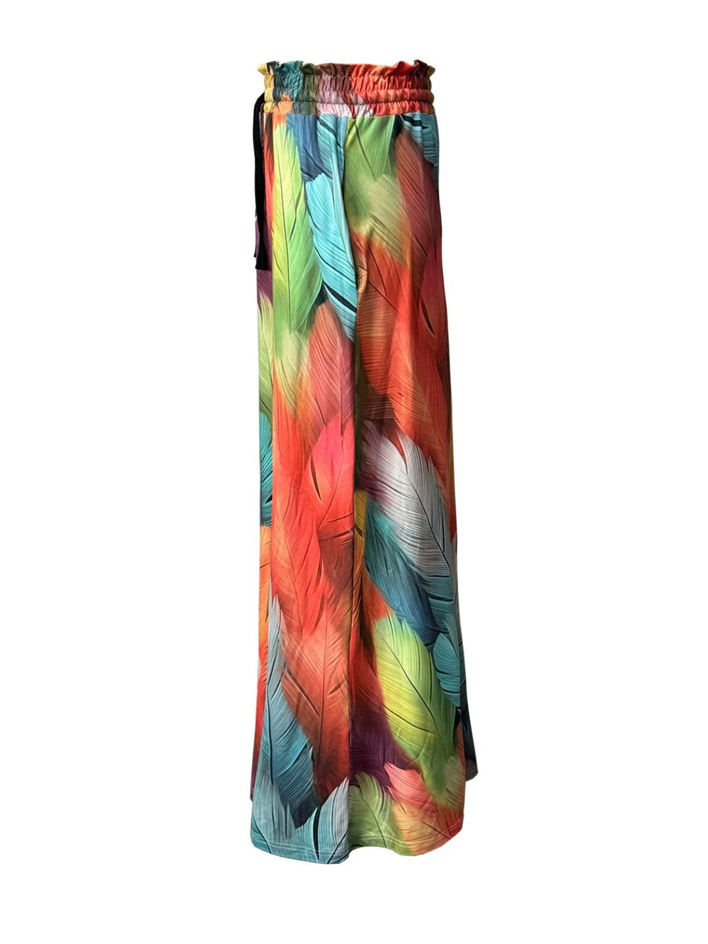 Printed Maxi Skirt with Pockets