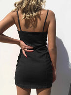 Full Size Zip-Front Bodycon Mini Dress Plus Size