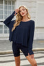 Backless Round Neck Long Sleeve T-Shirt