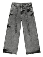 Men's Mid Rise Wide Leg Jeans